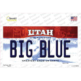 Big Blue Utah Novelty Sticker Decal