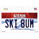 Ski Bum Utah Novelty Sticker Decal