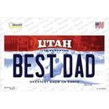 Best Dad Utah Novelty Sticker Decal