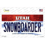 Snowboarder Utah Novelty Sticker Decal