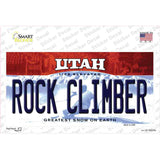 Rock Climber Utah Novelty Sticker Decal