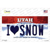 I Love Snow Utah Novelty Sticker Decal