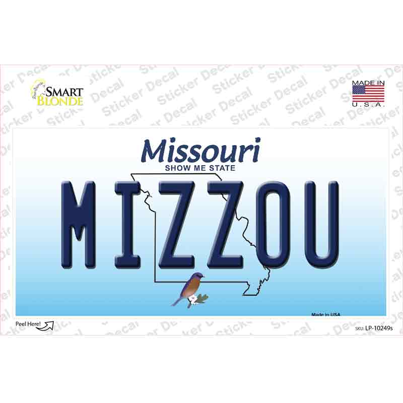Mizzou Missouri Novelty Sticker Decal