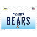 Bears Missouri Novelty Sticker Decal