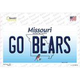 Go Bears Missouri Novelty Sticker Decal