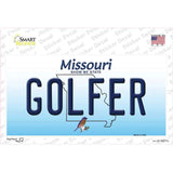 Golfer Missouri Novelty Sticker Decal