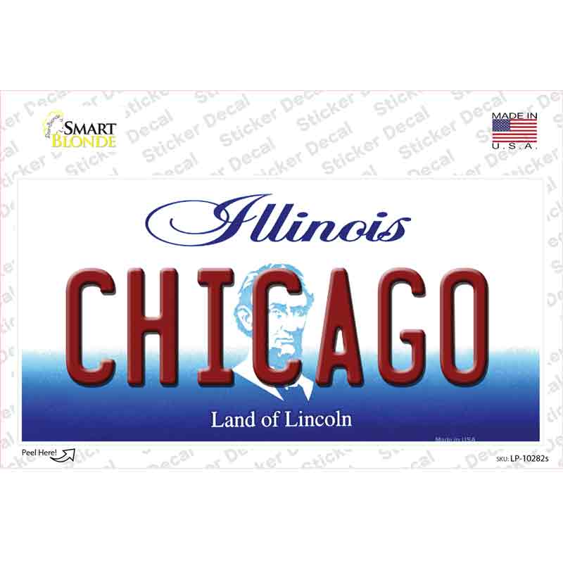 Chicago Illinois Novelty Sticker Decal