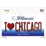 I Love Chicago Illinois Novelty Sticker Decal