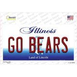 Go Bears Illinois Novelty Sticker Decal