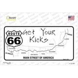 US Route 66 Map Novelty Sticker Decal