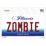 Zombie Illinois Novelty Sticker Decal