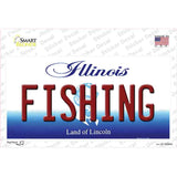 Fishing Illinois Novelty Sticker Decal