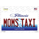 Moms Taxi Illinois Novelty Sticker Decal