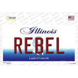 Rebel Illinois Novelty Sticker Decal