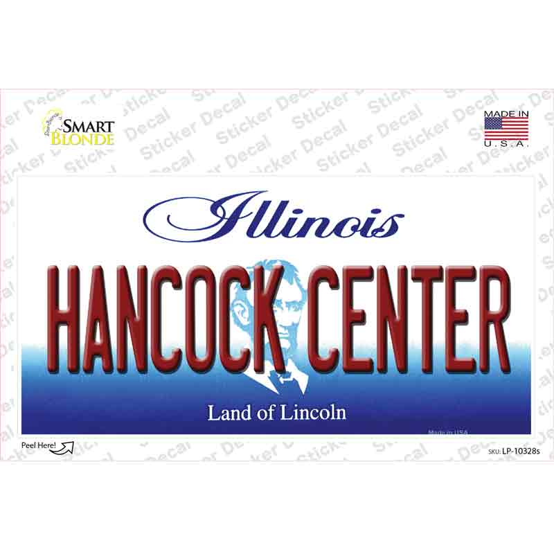 Hancock Center Illinois Novelty Sticker Decal