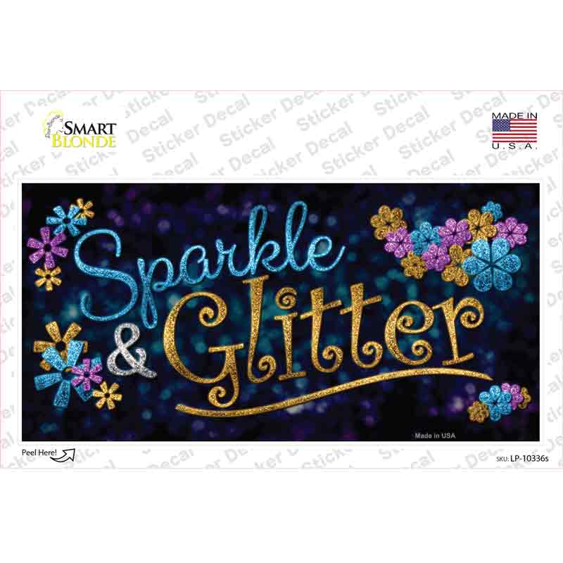 Sparkle And Glitter Novelty Sticker Decal