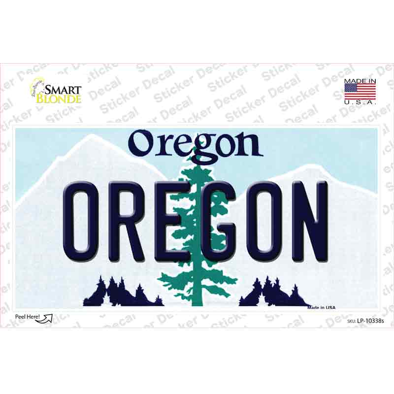 Oregon Novelty Sticker Decal