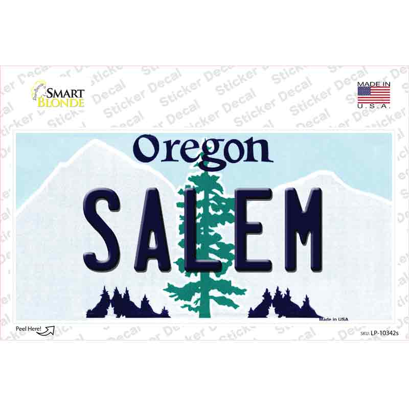 Salem Oregon Novelty Sticker Decal