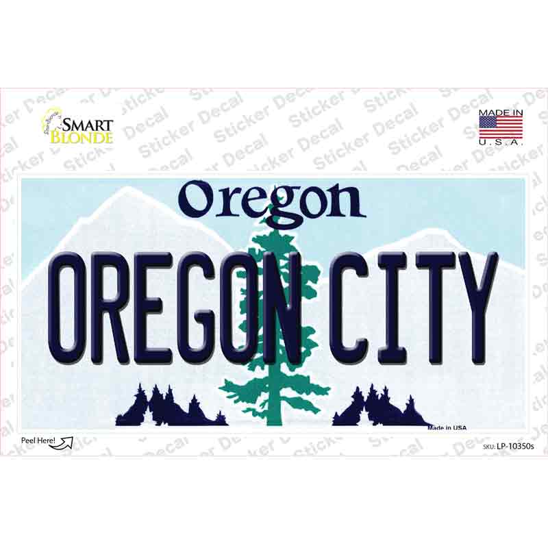 Oregon City Oregon Novelty Sticker Decal