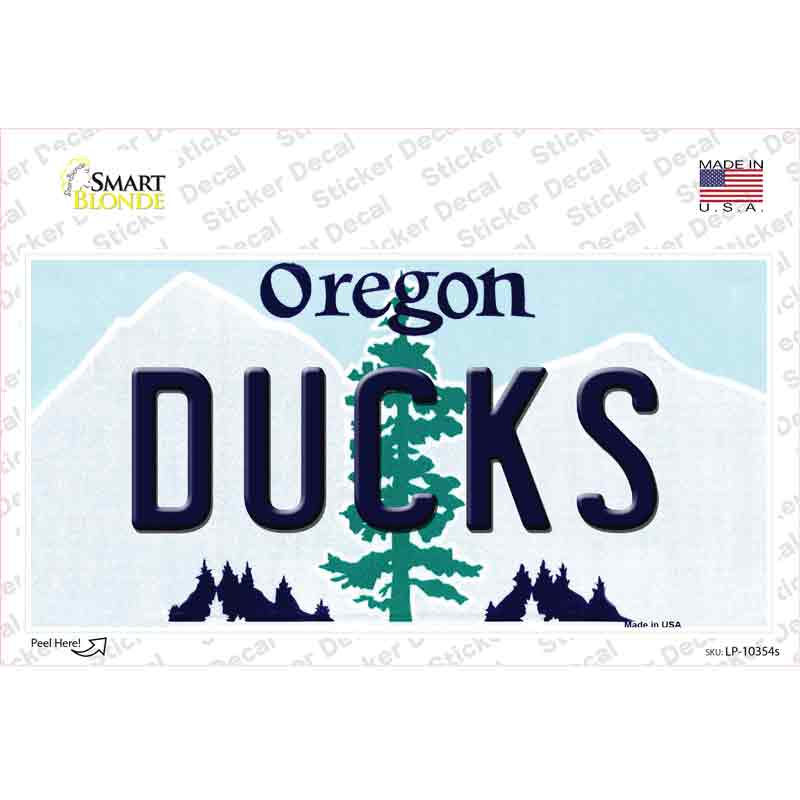 Ducks Oregon Novelty Sticker Decal