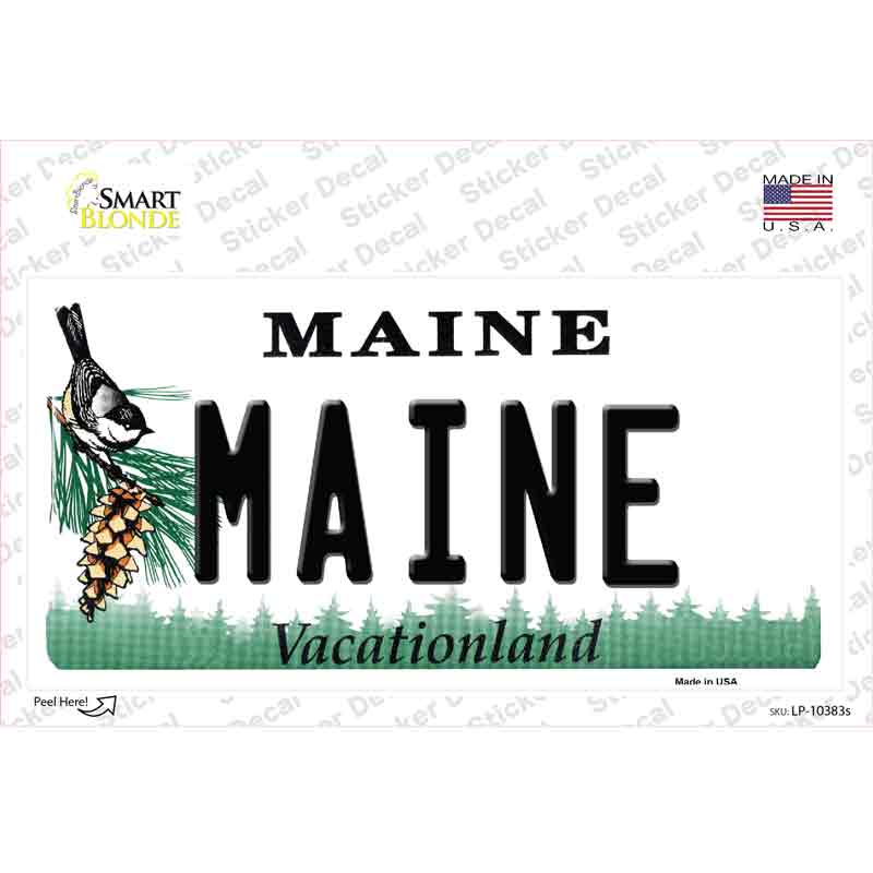 Maine Novelty Sticker Decal