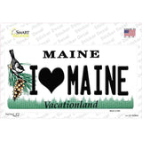 I Love Maine Novelty Sticker Decal