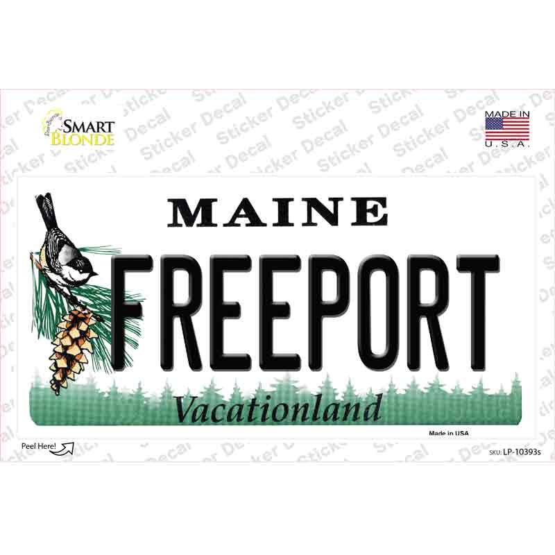 Freeport Maine Novelty Sticker Decal