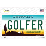 Golfer Arizona Novelty Sticker Decal