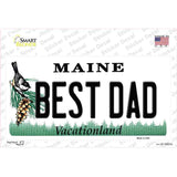 Best Dad Maine Novelty Sticker Decal