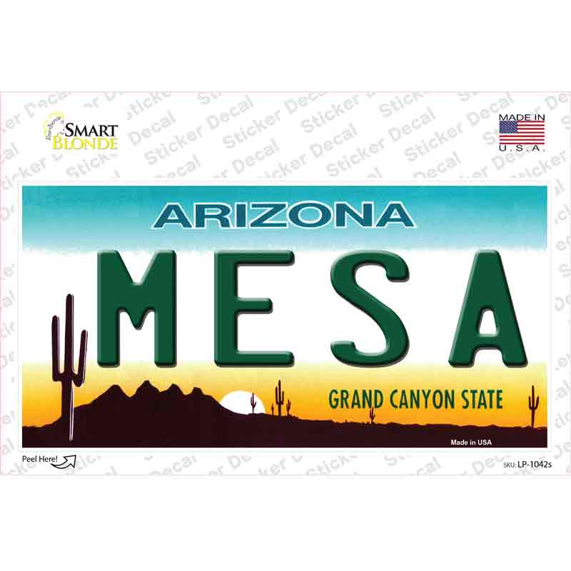 Mesa Arizona Novelty Sticker Decal