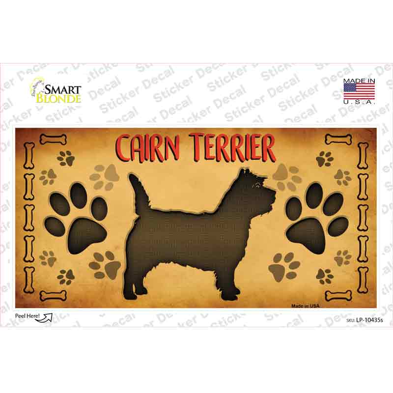 Cairn Terrier Novelty Sticker Decal | Smart Blonde