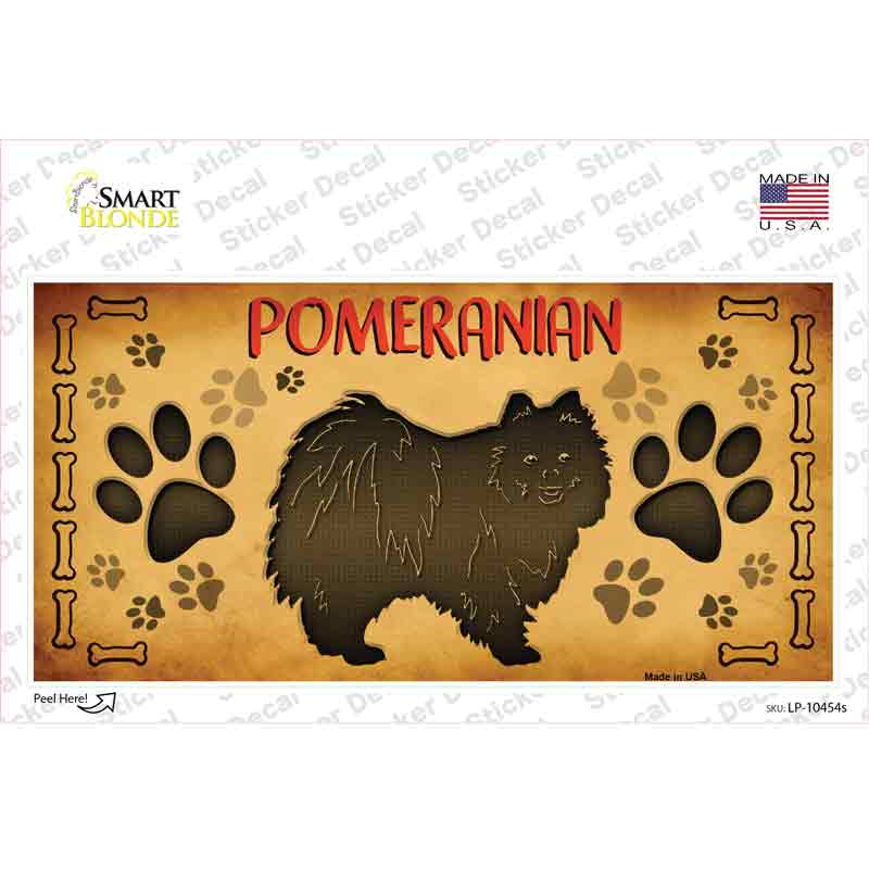 Pomeranian Novelty Sticker Decal