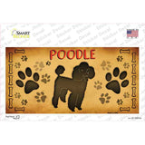 Poodle Novelty Sticker Decal