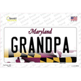 Grandpa Maryland Novelty Sticker Decal