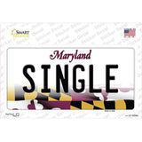 Single Maryland Novelty Sticker Decal