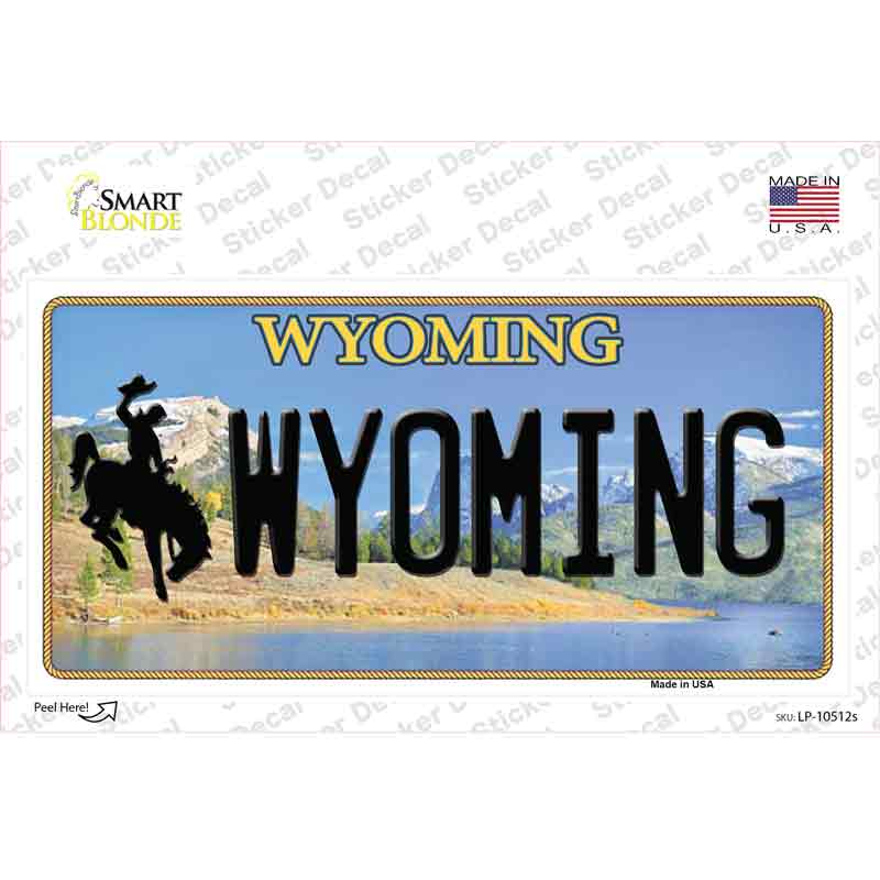 Wyoming Novelty Sticker Decal