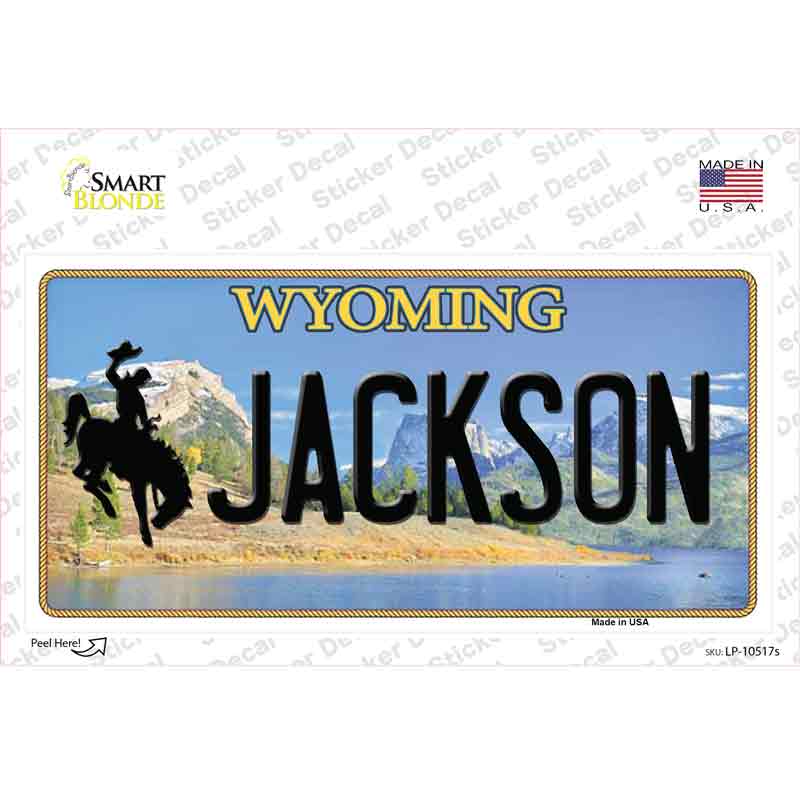 Jackson Wyoming Novelty Sticker Decal