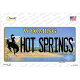 Hot Springs Wyoming Novelty Sticker Decal