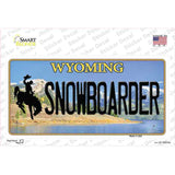 Snowboarder Wyoming Novelty Sticker Decal