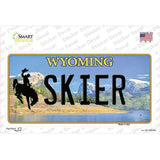 Skier Wyoming Novelty Sticker Decal