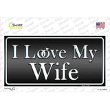 I Love My Wife Novelty Sticker Decal