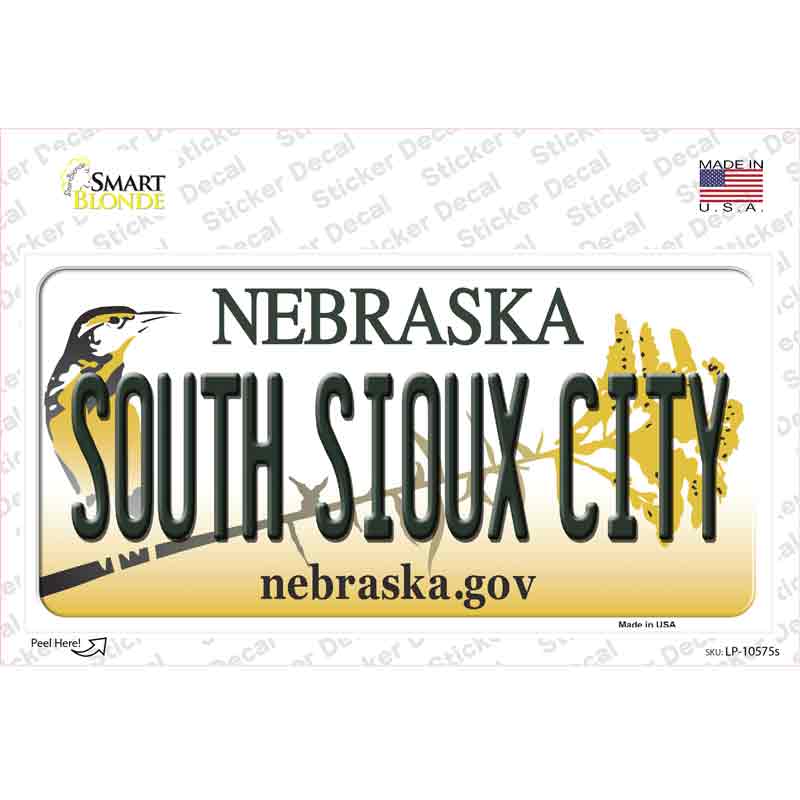 South Sioux City Nebraska Novelty Sticker Decal