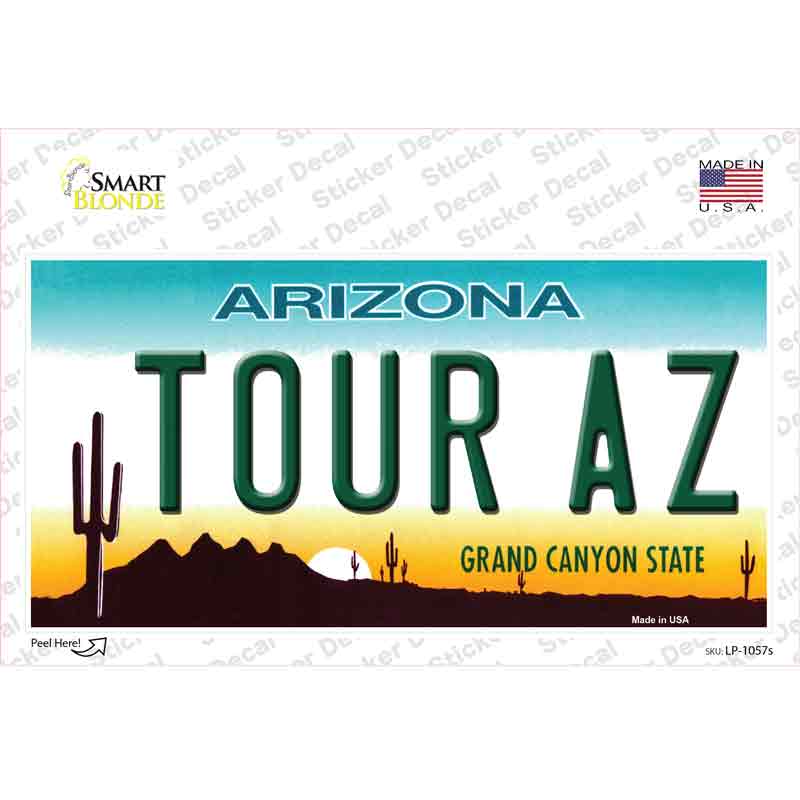 Tour Az Novelty Sticker Decal