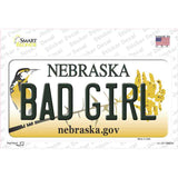 Bad Girl Nebraska Novelty Sticker Decal