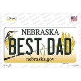 Best Dad Nebraska Novelty Sticker Decal