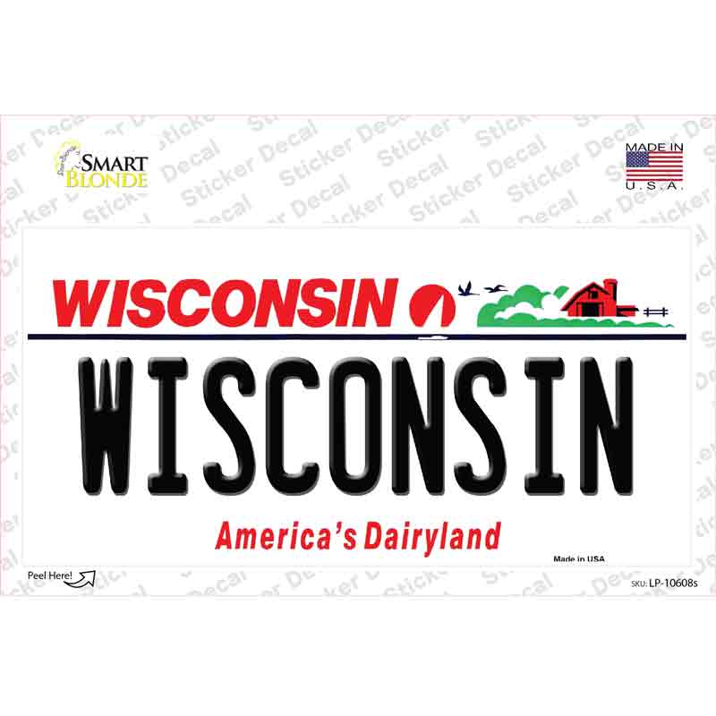 Wisconsin Novelty Sticker Decal