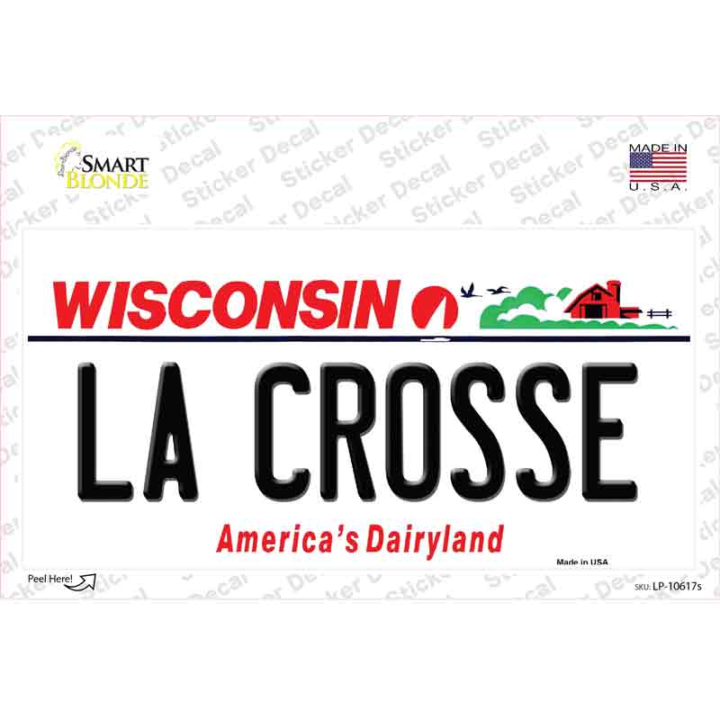 La Crosse Wisconsin Novelty Sticker Decal