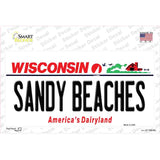 Sandy Beaches Wisconsin Novelty Sticker Decal