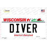 Diver Wisconsin Novelty Sticker Decal