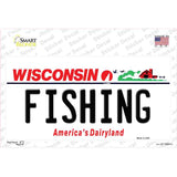 Fishing Wisconsin Novelty Sticker Decal